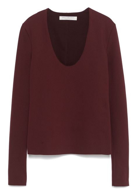 Bordeaux Scuba sweater Philosophy - women